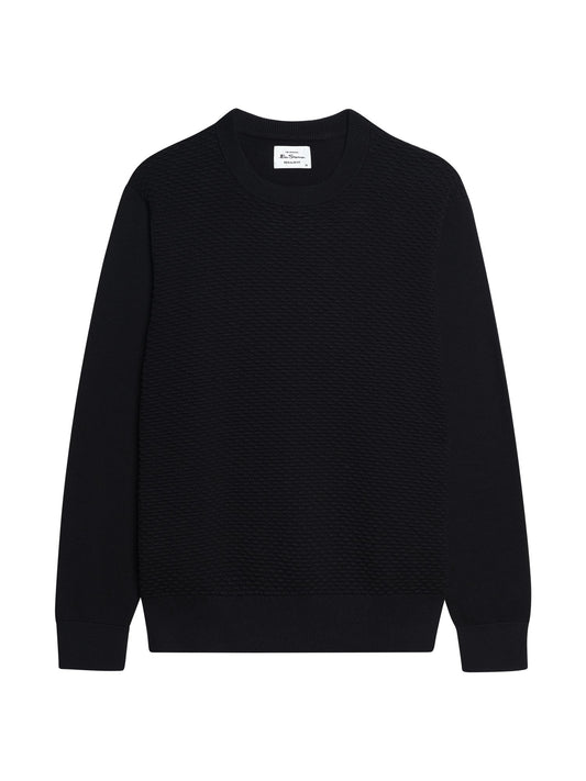 Ben Sherman Textured Front Crew Neck