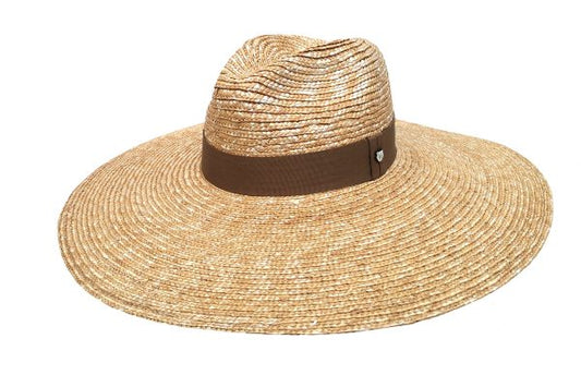 Hills Hat Fedora Wide Brim Straw