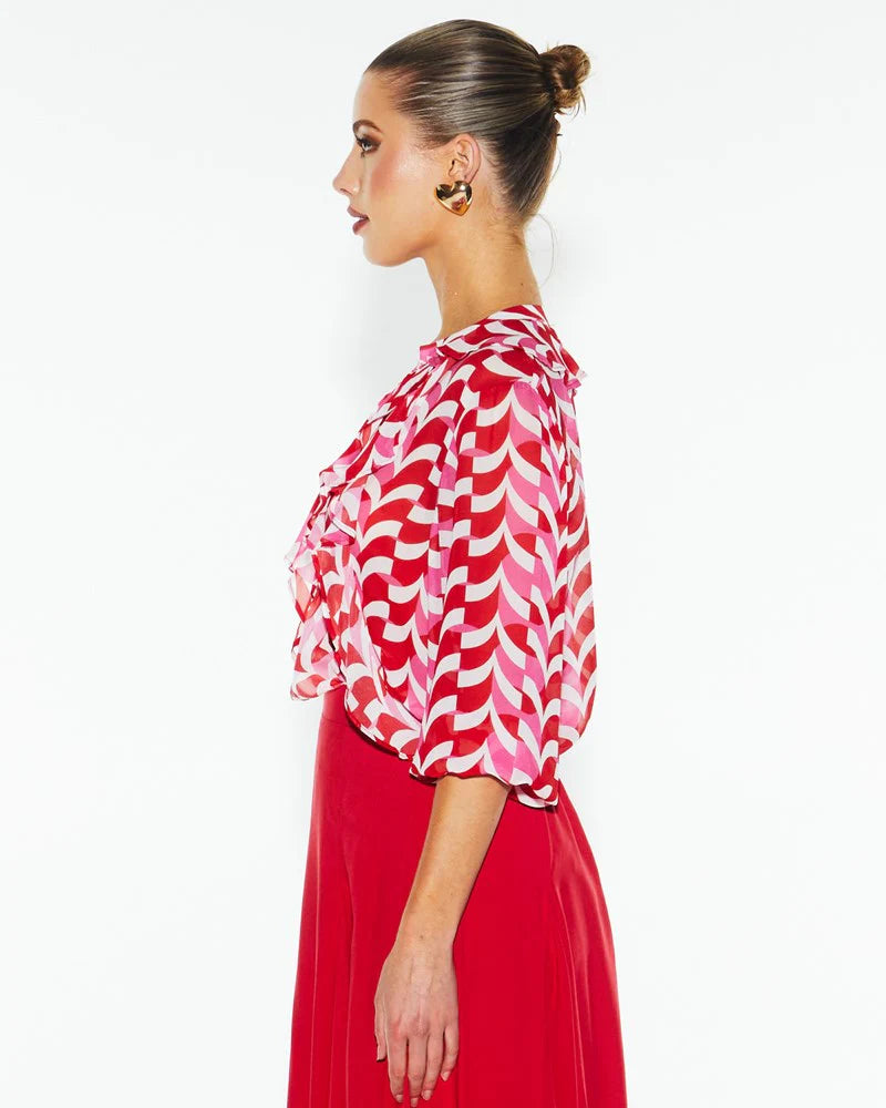 Fate+Becker Just Love Frill Blouse