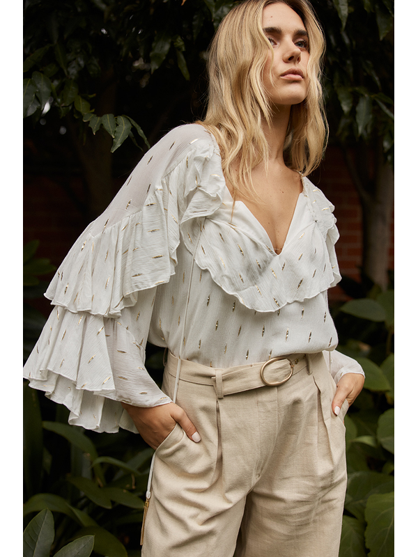 Fate & Becker Delia Ruffle Top