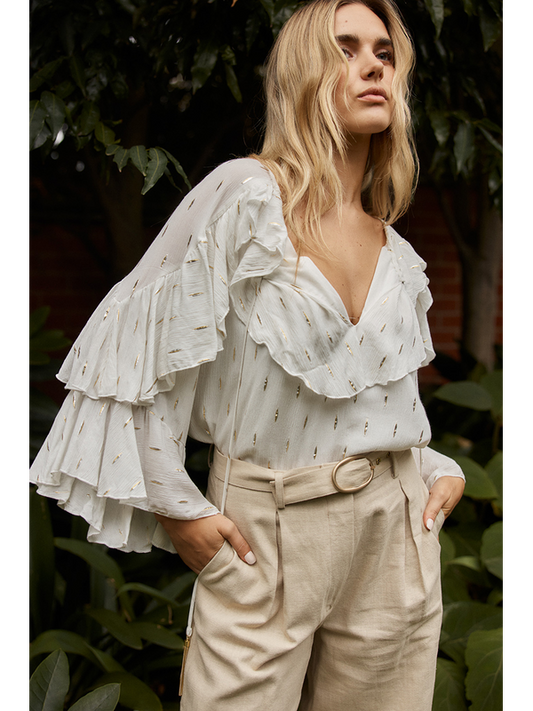 Fate & Becker Delia Ruffle Top