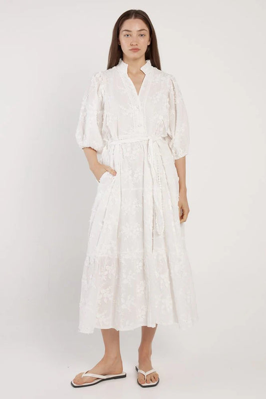 Fate+Becker Gardenia Dress White