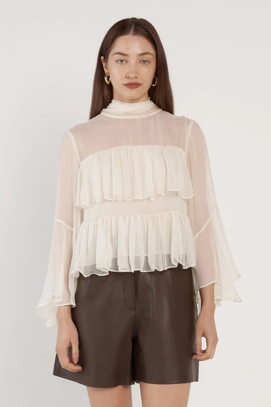 Fate & Becker Sienna Ruffle Blouse
