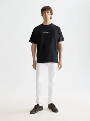 Scotch & Soda Tee Logo Front in Black or White