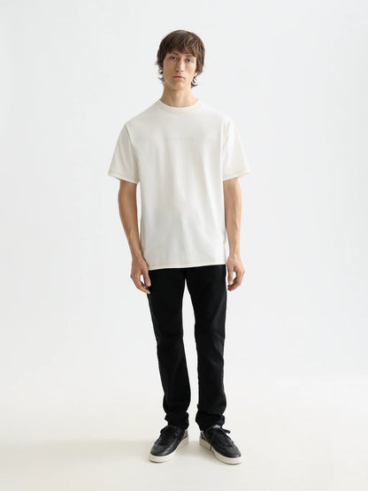 Scotch & Soda Tee Logo Front in Black or White