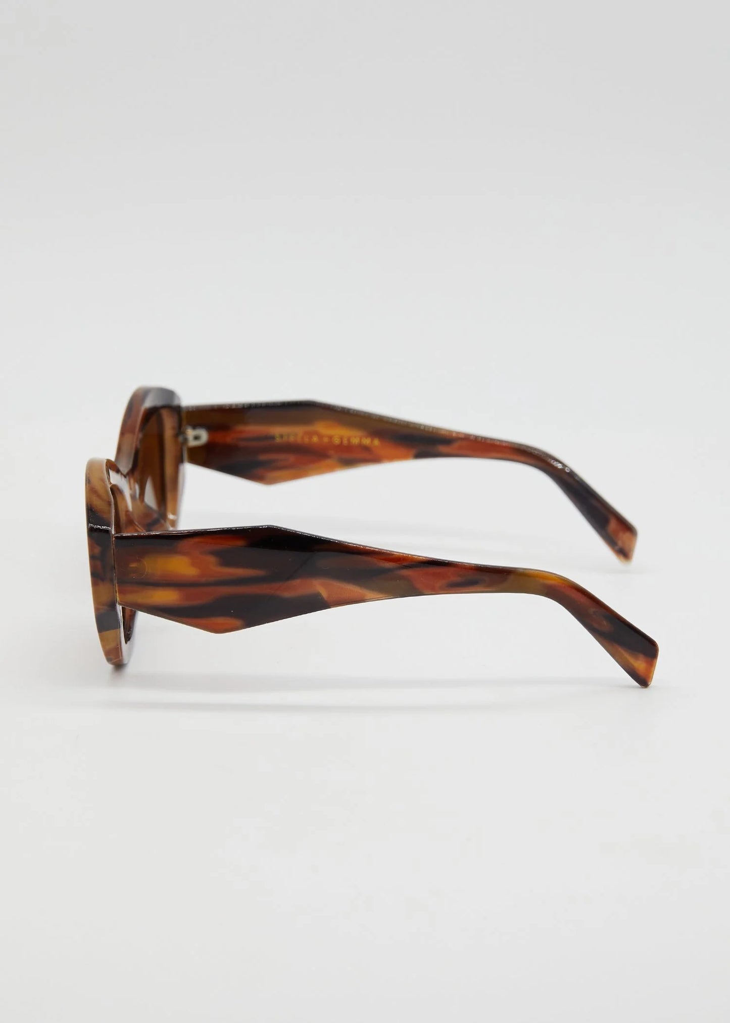 Stella + Gemma Thea Zebra Brown Sunglasses