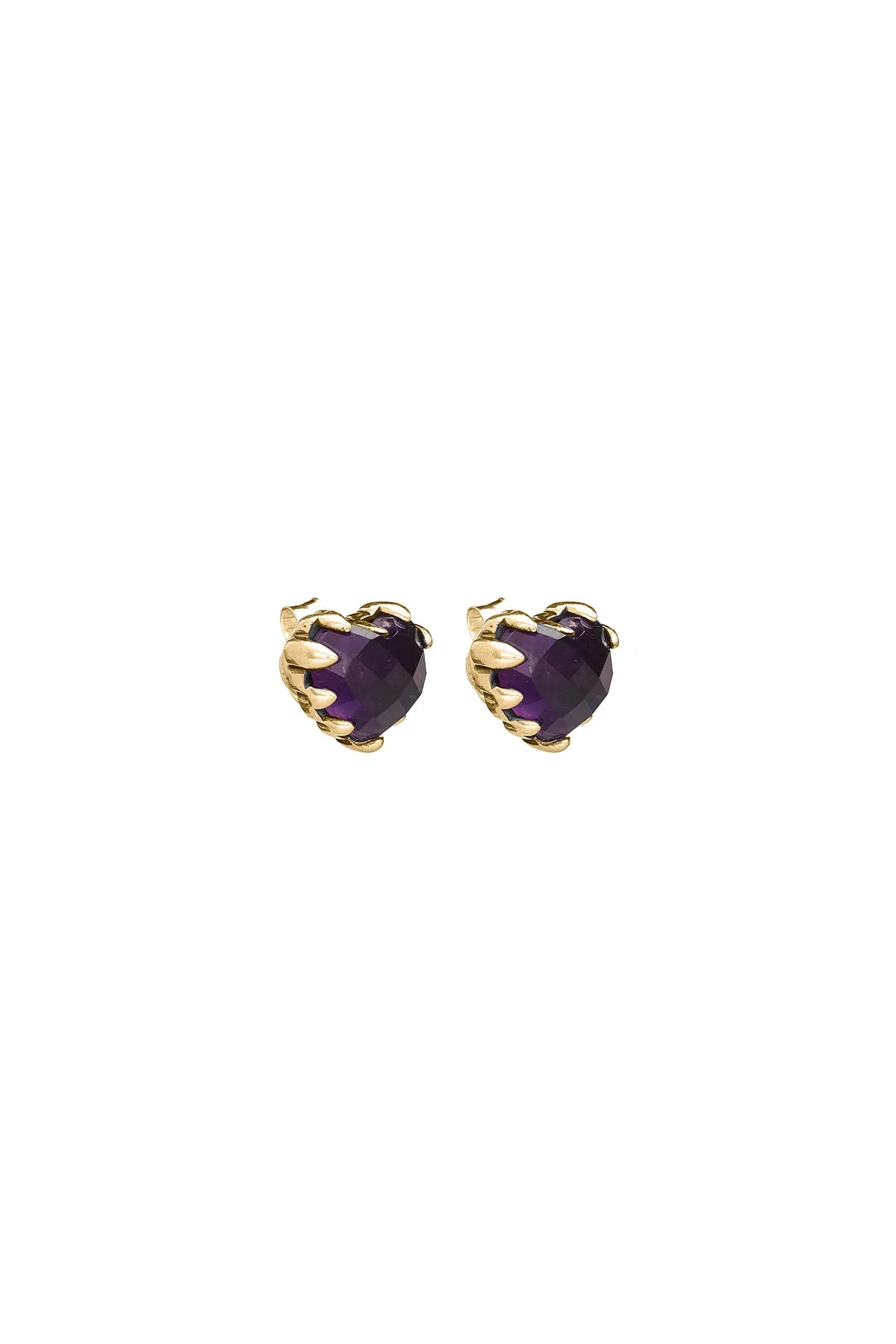 Stolen Girlfriends Club Love Claw Earrings Dark Amethyst