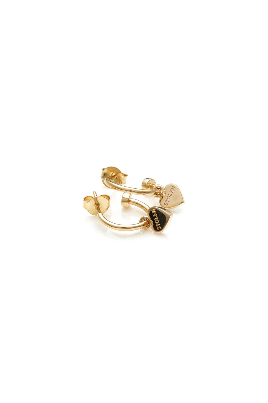 Stolen Girlfriend Heart Anchor Gold Plated