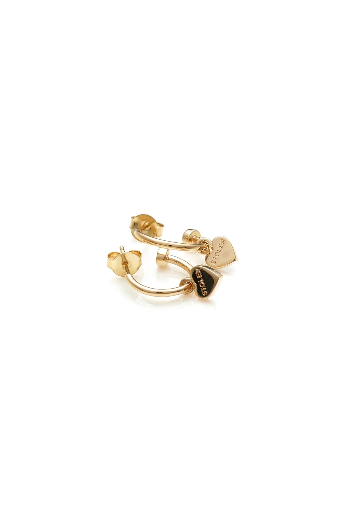 Stolen Girlfriend Heart Anchor Gold Plated