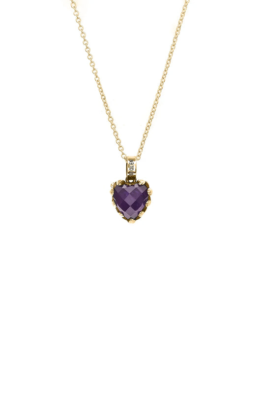 Stolen Girlfriends Club Love Claw Necklace - Gold Plated - Amethyst