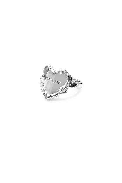 Stolen Girlfriends Club Thorned Heart Ring Stirling Silver