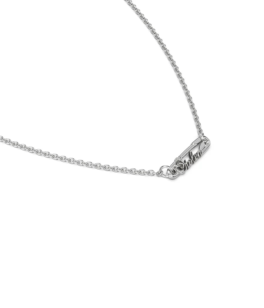 Stolen Girlfriend Club Scripted Pin Necklace