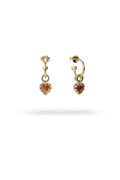Stolen Girlfriend Club Love Anchor Citrine Earring Gold Plated