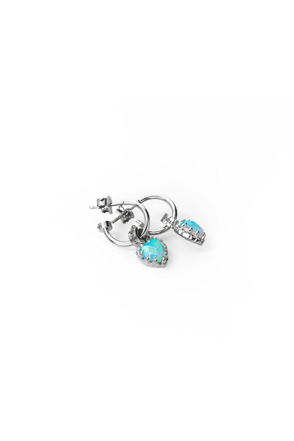 Stolen Girlfriends Club Love Anchor Earring Opal/Silver