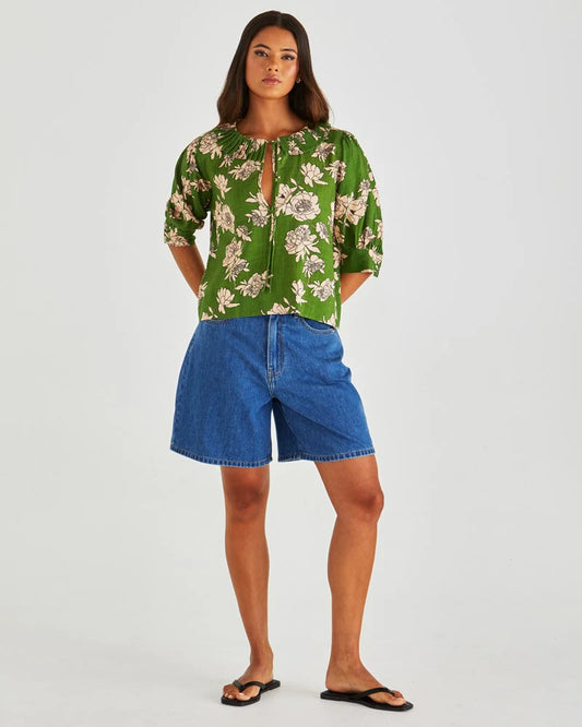 SASS Antonie Pleated Blouse
