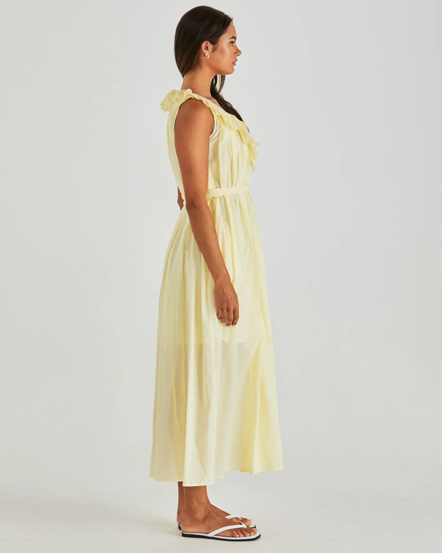 Sass Lilla Ruffled Neck Dress