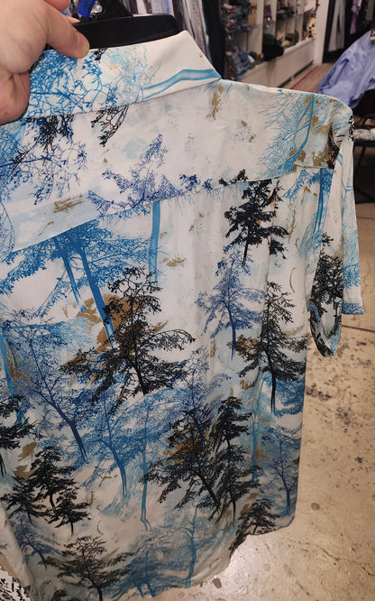 Lifestyle By Litchfield Tree Print Short Sleeve