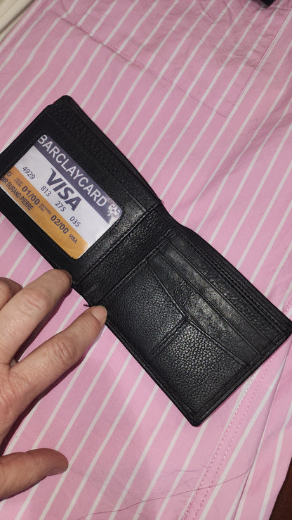 Down Under Racing Stipe Leather Wallet