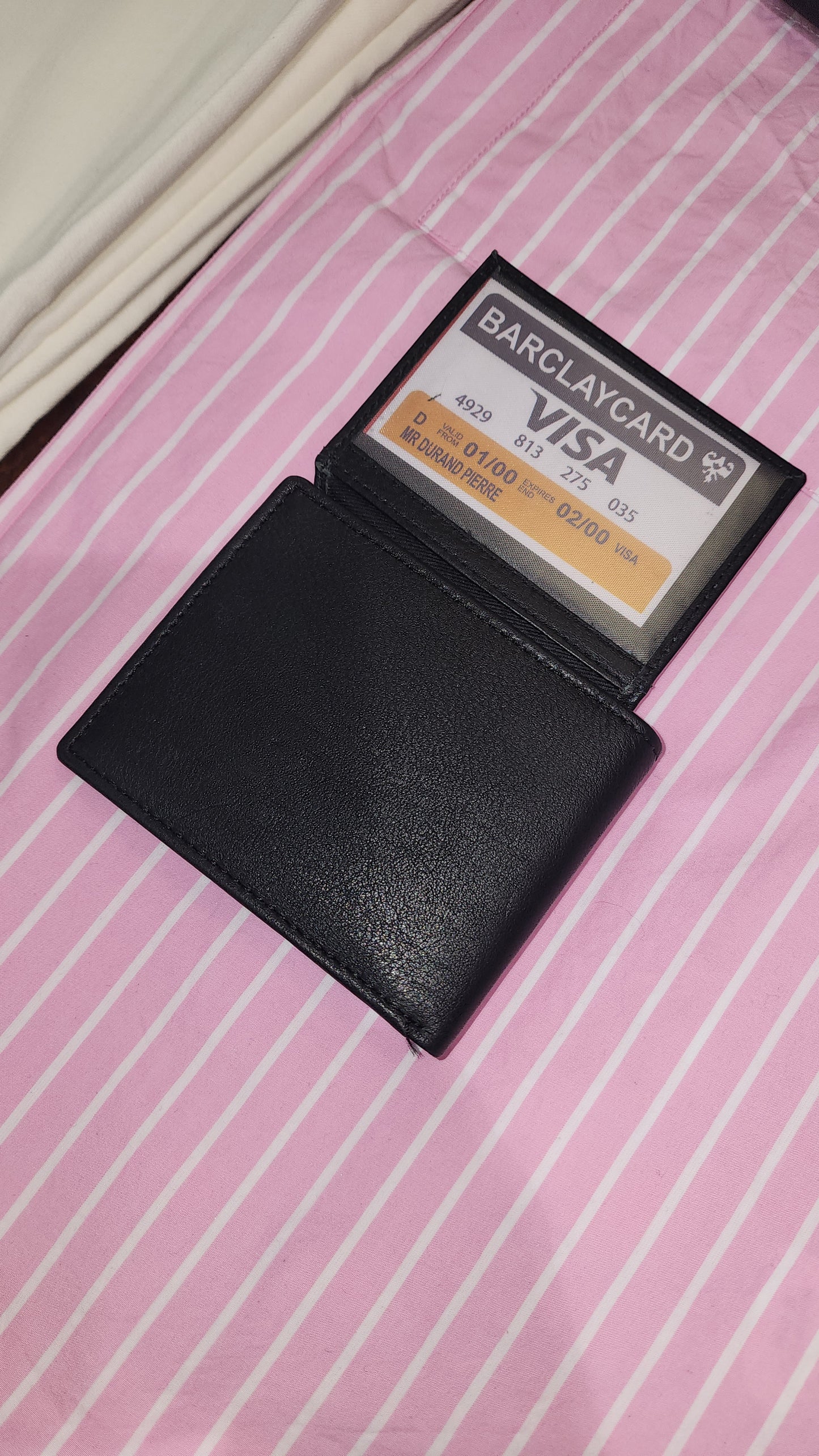 Down Under Racing Stipe Leather Wallet