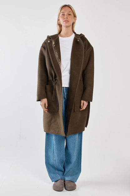 Sass Maxi Hooded Coat