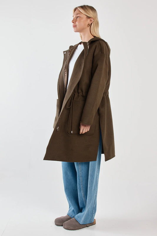 Sass Maxi Hooded Coat