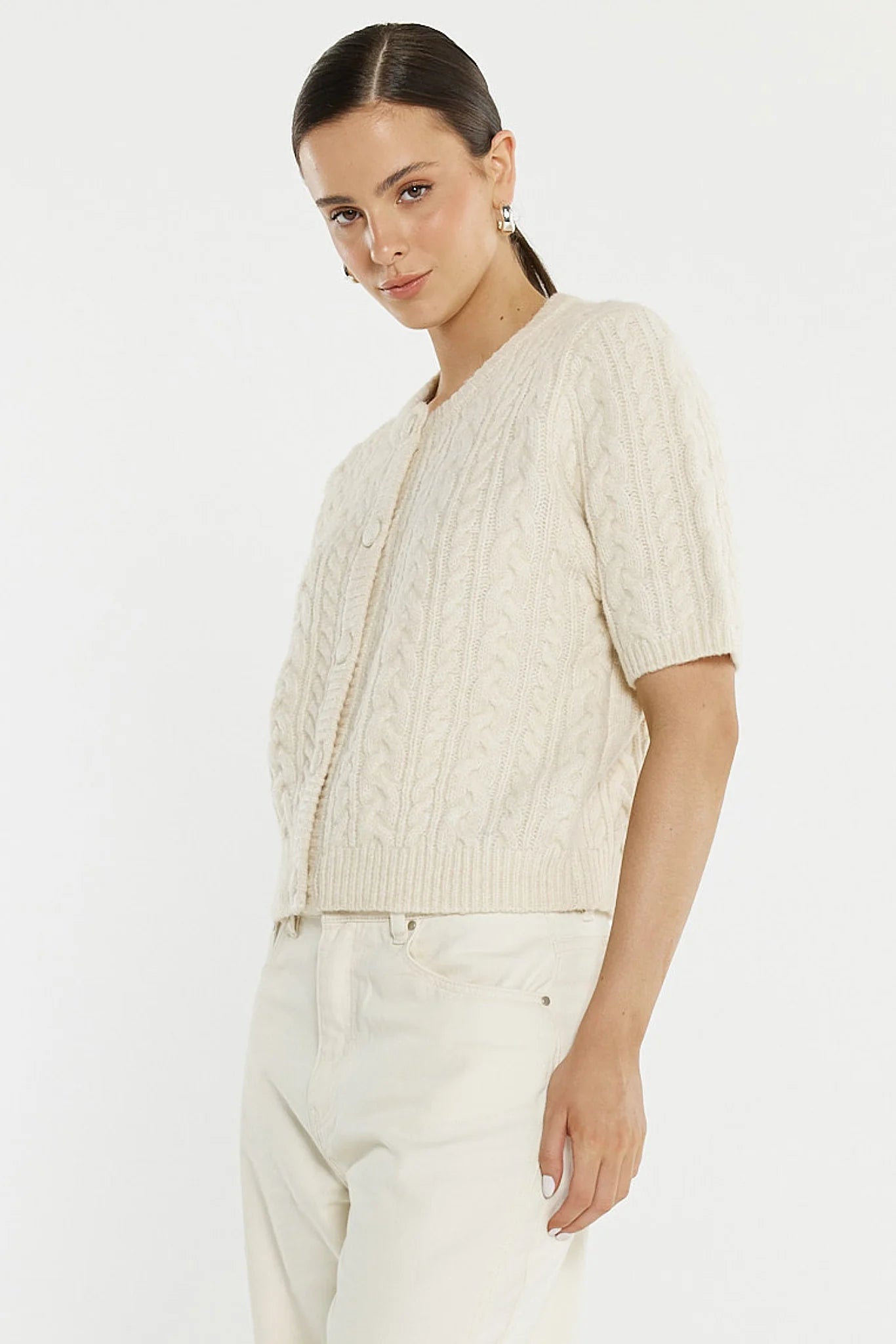 Sass Gia Cable Cardi