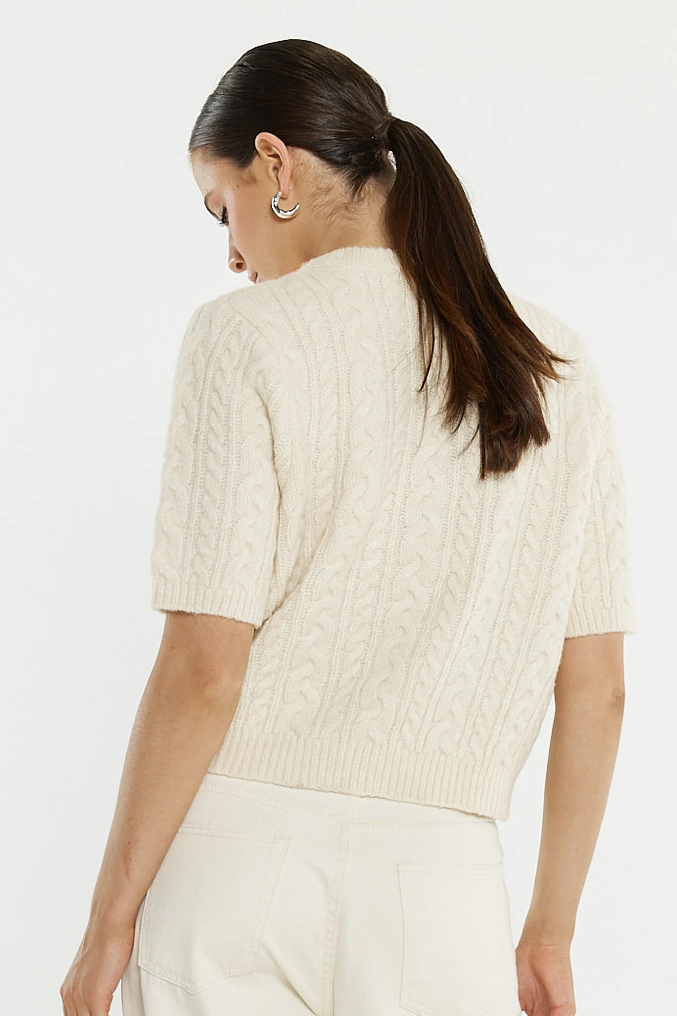 Sass Gia Cable Cardi
