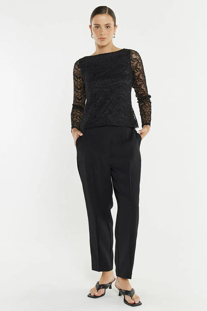 Sass Effie Mesh Top
