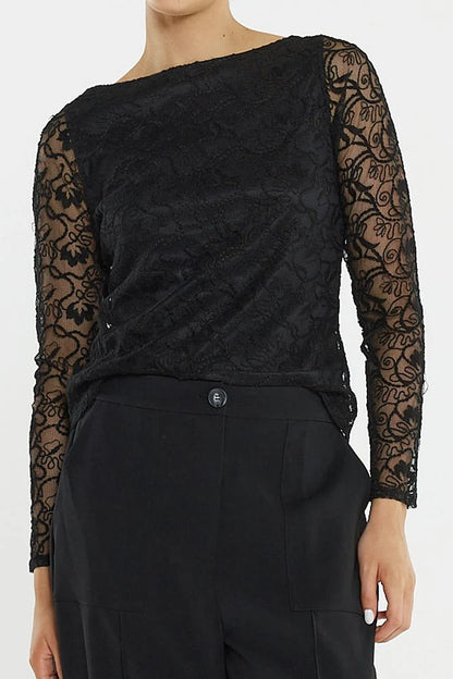 Sass Effie Mesh Top
