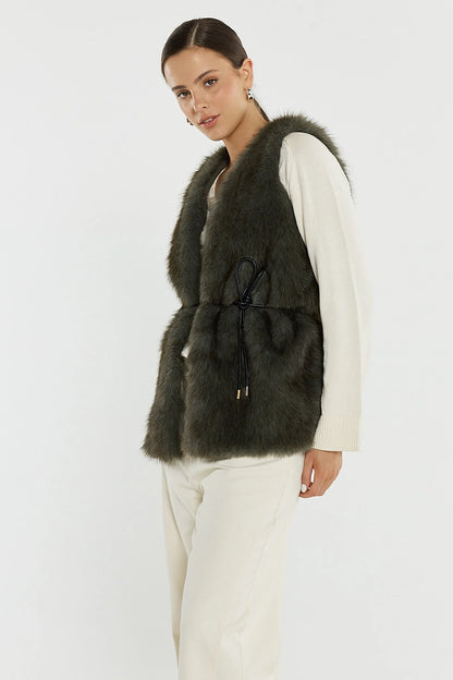 Sass Riya Fur Gilet