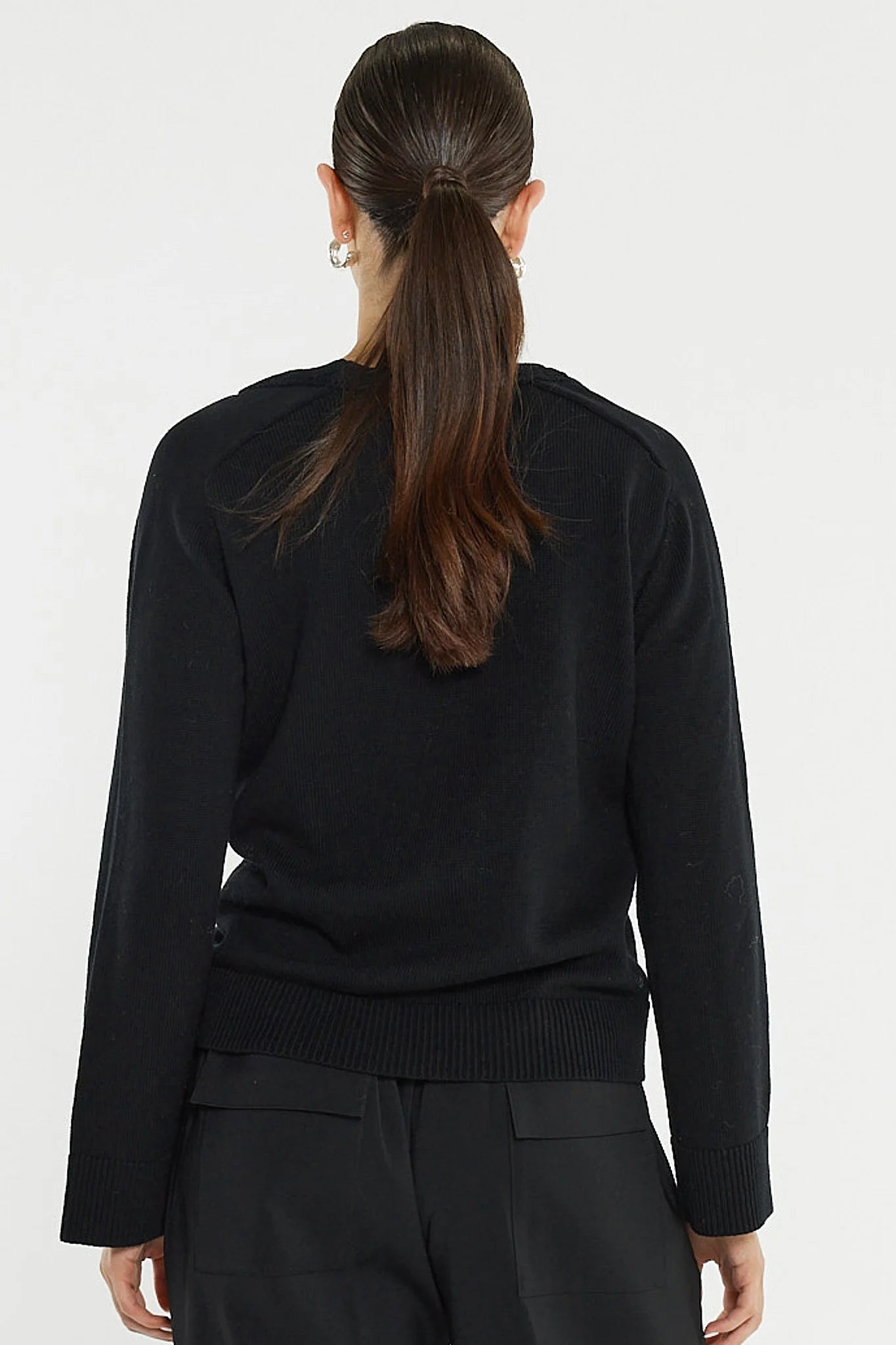 Sass Roe Braided Neck Knit