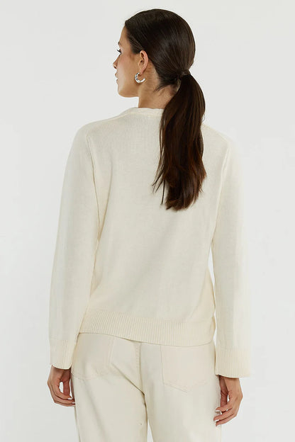 Sass Roe Braided Neck Knit