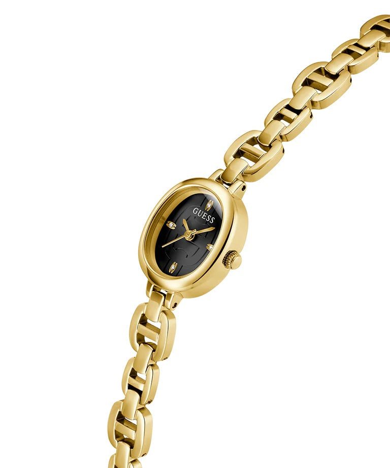Guess Watch Vivian Black with Gold Bracelet