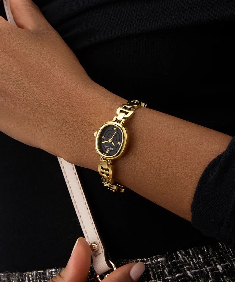 Guess Watch Vivian Black with Gold Bracelet