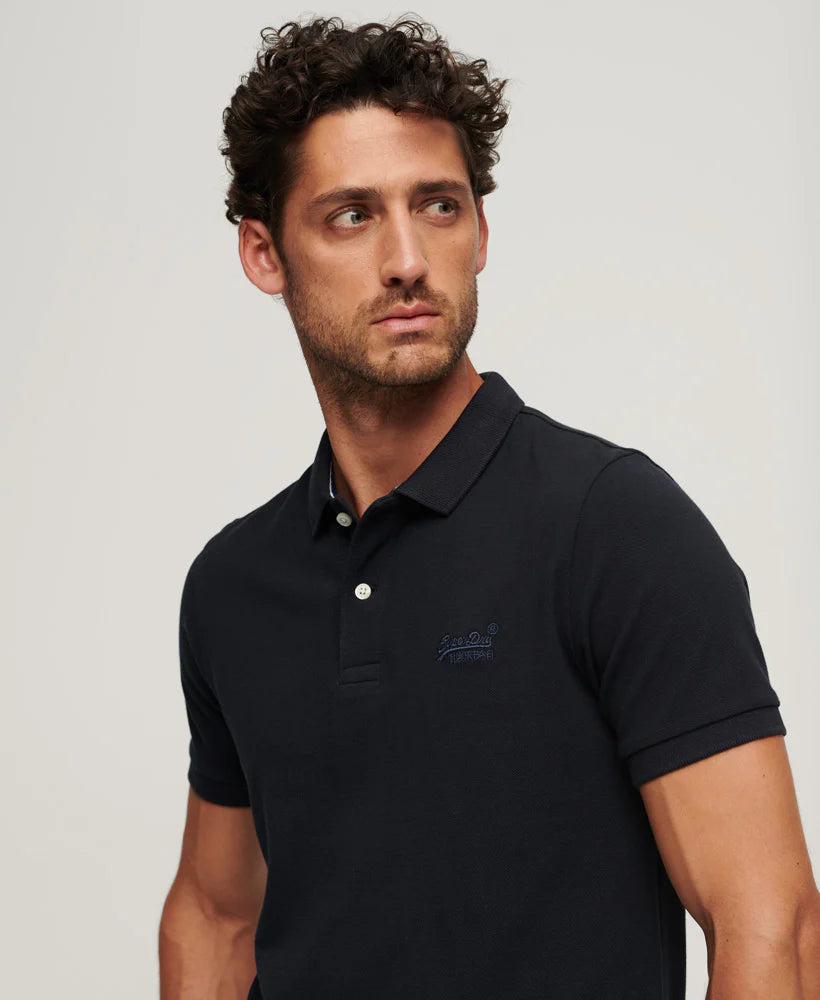 Superdry Classic Pique Polo - Eclipse Navy