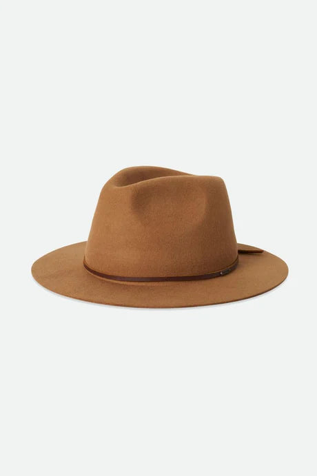 Brixton Packable Fedora Golden Brown