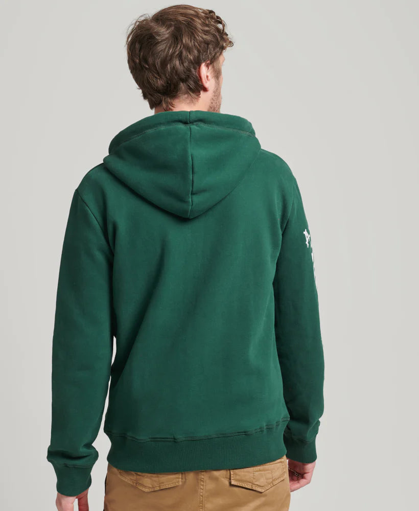 Superdry Vintage Collegiate Ziphood Army Green