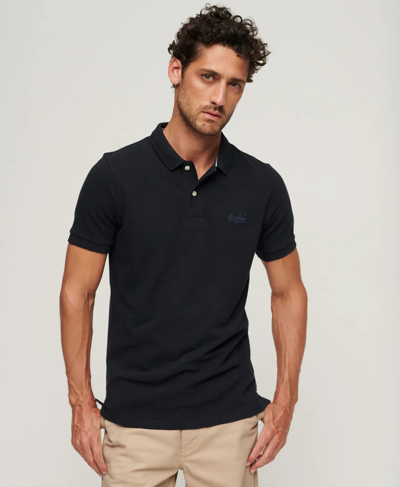 Superdry Classic Pique Polo - Eclipse Navy