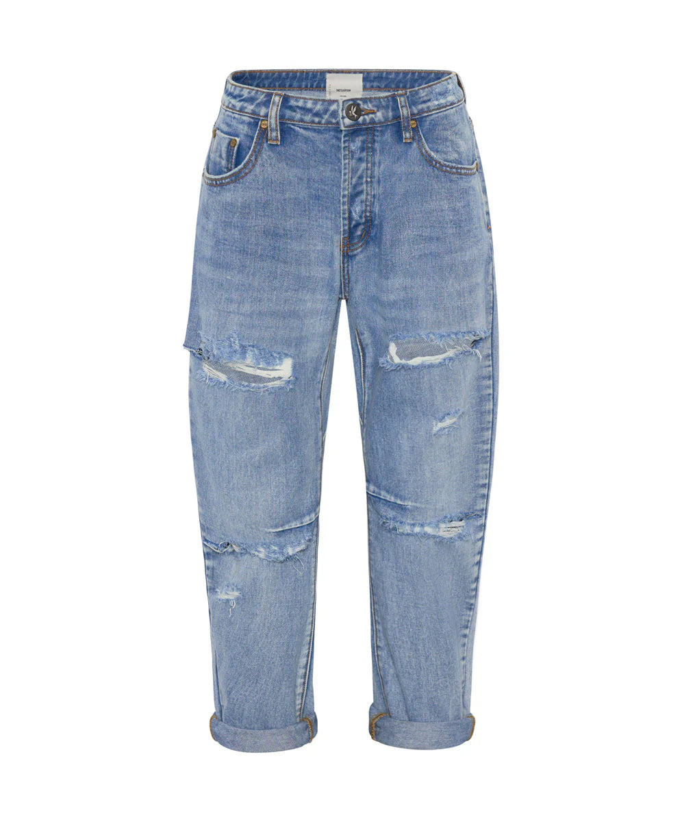 One Teaspoon Messed Up Saints Boyfriend Jeans