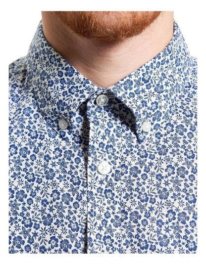 Ben Sherman Long Sleeve Mono Floral Print