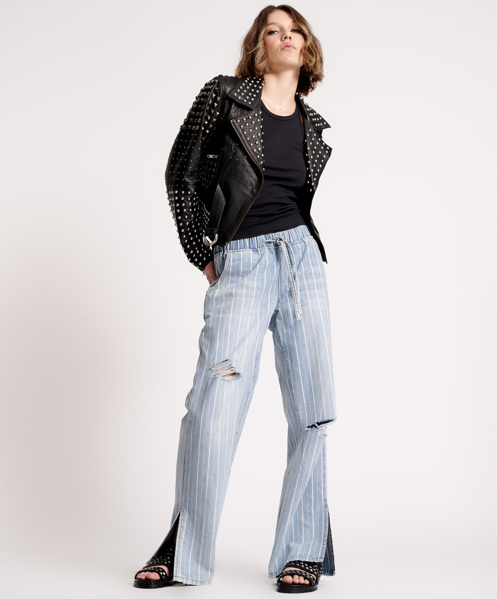 One Teaspoon Roadhouse Jeans with Blue Stripe