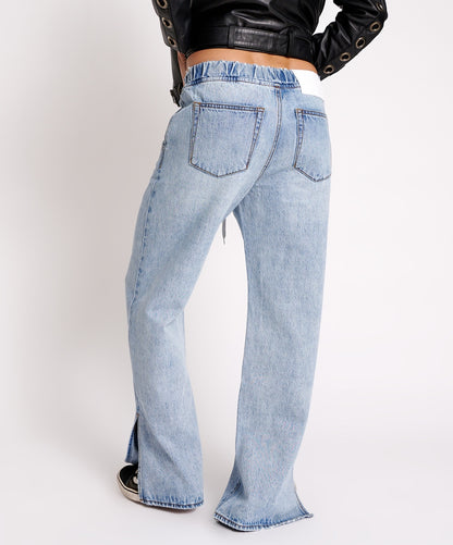 One Teaspoon Salty Dog Roadhouse Wide Leg Jean