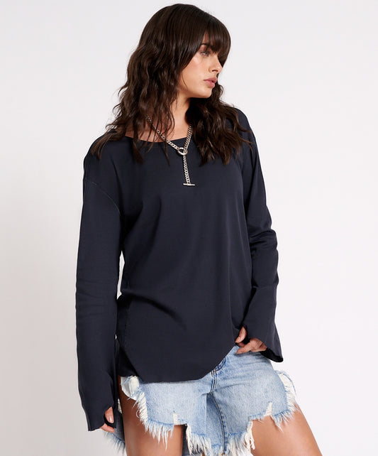 One Teaspoon Jagger Boyfriend Long Sleeve Tee