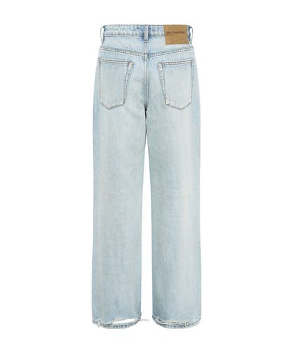 One Teaspoon Kansas Blue Jackson Mid Waist Wide Leg Jean