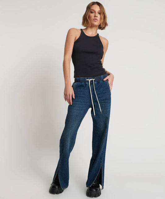 One Teaspoon Roadhouse Wide Leg Draw String Jeans