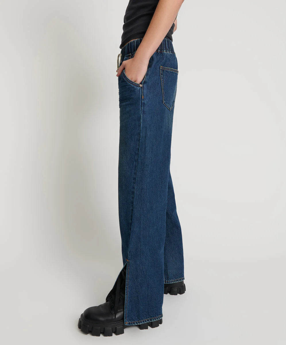 One Teaspoon Roadhouse Wide Leg Draw String Jeans