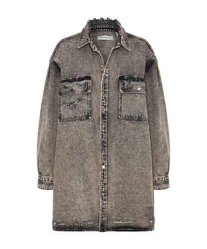 One Teaspoon Rust Denim Shirt Dress