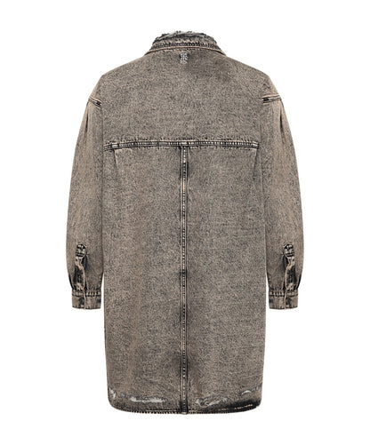One Teaspoon Rust Denim Shirt Dress
