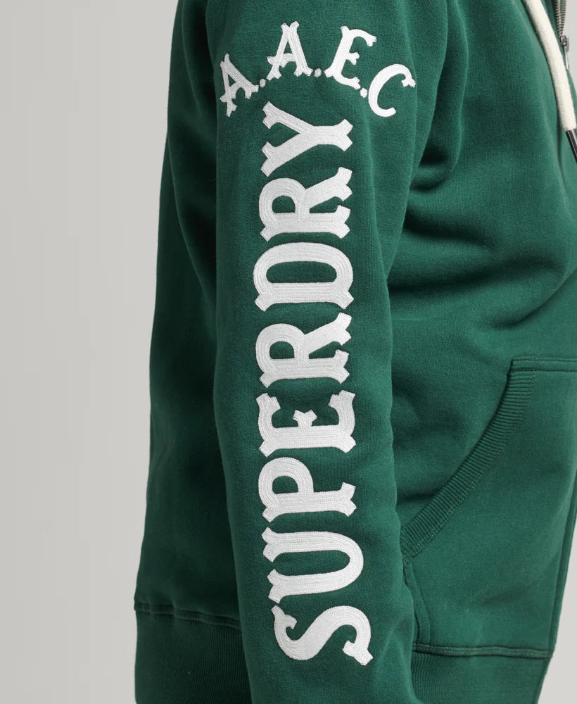 Superdry Vintage Collegiate Ziphood Army Green
