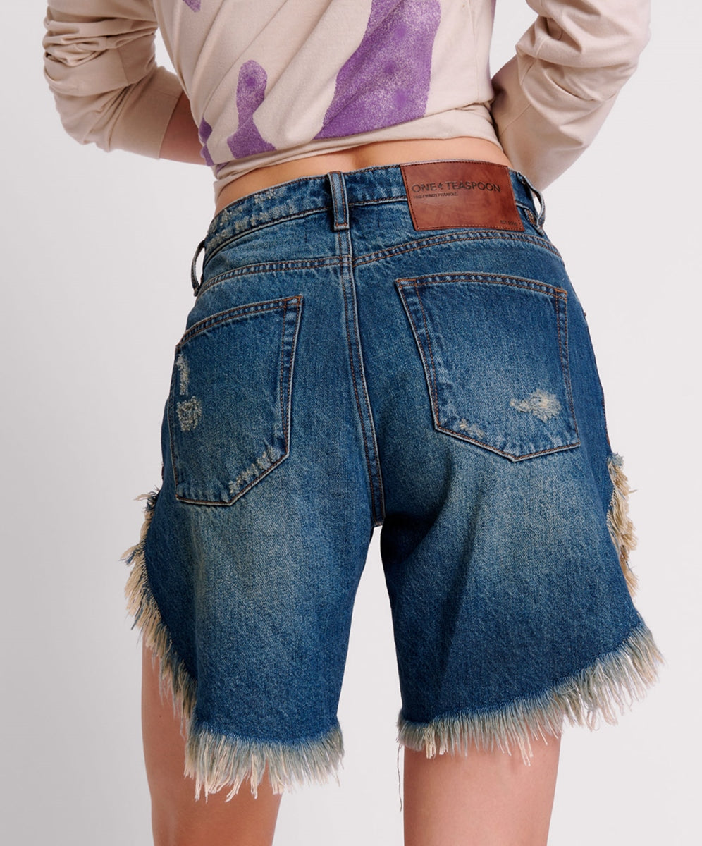 One Teaspoon Frankies Denim Shorts